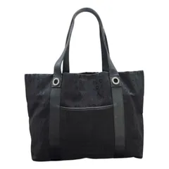 ブルガリ BVLGARI トートバッグ ハンドバッグ ロゴマニア 肩掛け ショルダーバッグ ロゴ キャンバス レザー 黒 ブラック