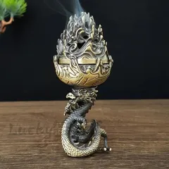 香炉 香炉禅飾り 蚊取り線香お香 お香立て 龍 ドラゴン 竜 山 彫刻 ホルダー アンティーク調 リラックス インテリア リビング 寝室 玄関 リラクゼーション 置物 オブジェ