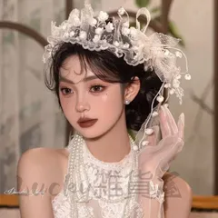 フラワー 花 1 びら お花 シルバー 透かし 髪飾り ヘッドドレス ティアラ 成人式 前撮り 和装 ウエディング ブライダルアクセサリー//