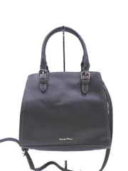 Samantha Thavasa サマンサタバサ カードケース付き レザー 2WAY トート バッグ 黒 ■■ レディース