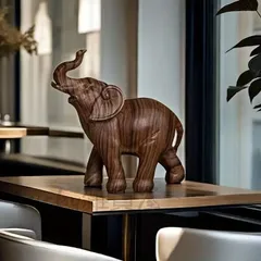 象 ゾウ 置物 オブジェ 樹脂 装飾 富 繁栄 樹脂素材 高級感 運 開運 商売繁盛 オブジェ 置物 インテリア 玄関 リビング 風水 縁起物 贈り物 プレゼント