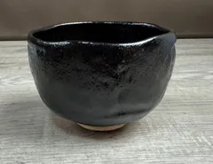 黒楽茶碗 黒茶碗 茶器 茶道 抹茶椀 茶器 茶道具 茶道 陶器 工芸品 アンティーク 骨董