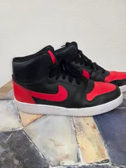 NIKE ナイキ Court Vision Mid コートビジョン ミッド 27.5cm AQ1773-005 ブラック×レッドスケシュー