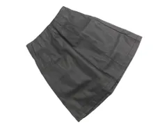 Ray Cassin レイカズン フェイクレザー Aライン 台形 スカート sizeF/黒 ◇■ レディース