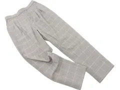 GLOBAL WORK グローバルワーク グレンチェック テーパード パンツ sizeM/グレー ◇■ レディース