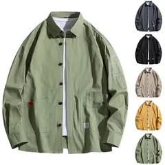 カジュアルシャツ メンズ 長袖シャツ ミリタリー ワークシャツ 開襟シャツ トップス 秋物 30代 40代 50代