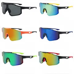 冬セール!!スポーツサングラス UV400 軽量一体型 防風・眩しさ軽減 男女兼用 登山・サイクリング用