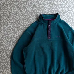L.L.Bean / fleece Snap-t　エルエルビーン　フリース　スナップT アウトドア　ジャケット　刺繍ロゴ　オールド
