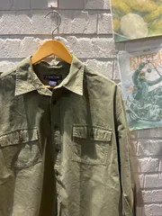 古着　長袖 カーキ シャツXL