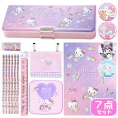 サンリオ キャラクターが選べる 入学7点セット ハローキティ マイメロディ クロミ シナモロール 入学準備 文房具 小学生 女の子 プレゼント ギフト 入学祝い 新学期 鉛筆 消しゴム 定規 筆箱 下敷き ハンカチ ポケットポーチ キャラクター セット