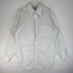 古着 50's～60's/50年代～60年代 ヴィンテージ ブルックスブラザーズ Brooks Brothers 長袖シャツ Makers 6ボタン 胸ポケ  ホワイト 無地 メンズ