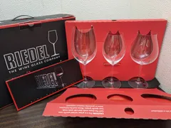 未使用◎RIEDEL ワイングラスセット vinum XL TASTING SET レッドワイン テイスティングセット 3個入り