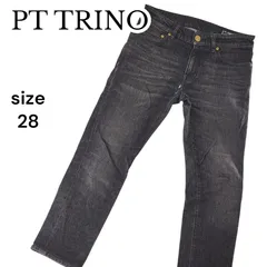 【訳あり】PT TRINO ピーティートリノ ブラックデニム 28サイズ BR別注 ゴールドパーツ ROCK メンズ