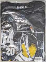 バンダイ 平成仮面ライダー20作記念 仮面ライダー平成ジェネレーションズ FOREVER ポスターTシャツ ブラック・黄色目 XLサイズ