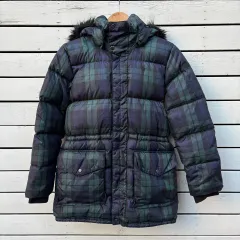 POLO ポロ ブラックウォッチ タータンチェック ダウン