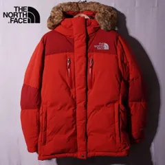 ノースフェイス THE NORTH FACE ダウンジャケット ヘビーダウン パーカー L 相当 表記XXL HYVENT ハイベント レッド ファー付き ロゴ刺繍 テック系 ストリート 古着 Y014