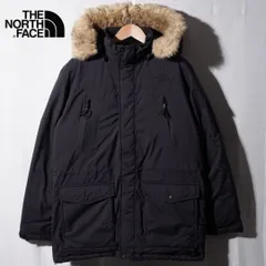 ノースフェイス THE NORTH FACE ダウンジャケット XL ブラック ドライベント DRYVENT プロヒート PROHEAT 高機能モデル ファー付き ヘビーダウン パーカー ロゴ刺繍 テック系 ストリート 古着 Y018