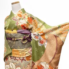 ピヨちゃん✾m486＊美品 三越謹製 金駒刺繡 絞り 梅 菊 桜 振袖 2026年最新】金駒刺繍振袖の人気アイテム - メルカリ