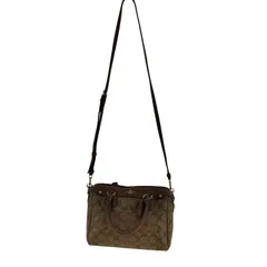 コーチ COACH シグネチャー 2WAY ハンドバッグ PVC レディース  表記無