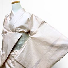 白大島紬　小紋　身丈159　裄63　単衣　縦縞文様　大島紬　着物　061b 白大島紬 小紋 身丈159 裄63 単衣 縦縞文様 大島紬 着物 061b | Mercari
