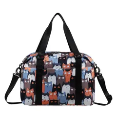 ボストンバッグ 旅行 キャリーバック 一泊 トート 猫柄バッグ 大容量 レディース ショルダバッグ キャリーオン トラベル大容量 超軽量 折りたたみ可能 急な雨に対応 レディース メンズ バック おしゃれ 機内持ち込み 1泊 2泊 ジム フィットネス 可愛い猫