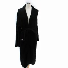 ジェラートピケ gelato pique 21AW ルームウェア ガウン カーディガン ロング丈 F 黒 ブラック PUNT215148 /SM38