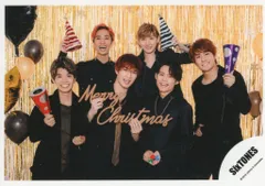 SixTONES 19年 Greeting Photo クリスマスver 集合 公式写真 *1枚