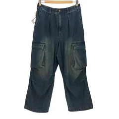 モノマート MONO-MART ヴィンテージメイクバギーセミワイドM-47カーゴデニムパンツ  メンズ JPN：S 