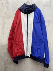 TOMMY HILFIGER トミーヒルフィガー マウンテンパーカー ナイロンジャケット sizeＬ／Ｇ/白ｘ赤ｘ青 ◆■メンズ