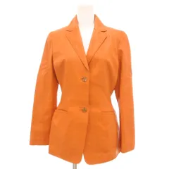 ナチュラルビューティーベーシック NATURAL BEAUTY BASIC レザージャケット 羊革 2B M オレンジ /NU