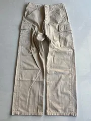 "Helmut lang"cotton cargo pants ヘルムートラング　archive アーカイブ　00s ストリート　インポート ドメス　vintage ヴィンテージ　モード　y2k　ホワイト　スラックス　パンツのサムネイル