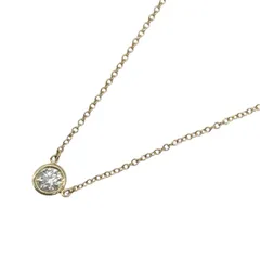 ティファニー TIFFANY＆CO バイザヤード ネックレス K18YG 0.25ct ダイヤモンド ジュエリー