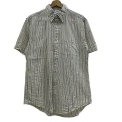 Brooks Brothers　ストライプシャツ　半袖　シャツ　トップス　ボタンダウン　胸ポケット　シアサッカー　古着