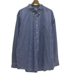 L.L.Bean　チェックシャツ　長袖　シャツ　トップス　ボタンダウン　胸ポケット　オーバーサイズ　アウトドア　古着