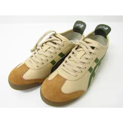 onitsuka tiger オニツカタイガー MEXICO 66  スニーカー DL408 ベージュ/グラスグリーン SIZE:27.5cm★SH8321