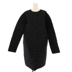 ザノースフェイス THE NORTH FACE WS Zepher Shell Coat ウインドストッパーゼファーシェルコート ダウン ノーカラー アウター ロング丈 ナイロン ロゴ プリント XL 黒 ブラック NDW91963 /BB