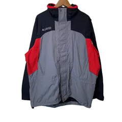 Columbia　ナイロンジャンパー　マウンテンパーカー　フード取り外し可能　ワンポイント　ブランドロゴ　刺しゅう　アウトドア　古着