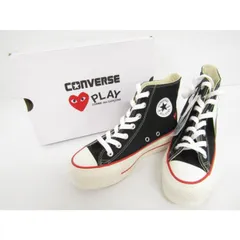 PLAY COMME des GARONS×CONVERSE プレイコムデギャルソン×コンバース ALL STAR LIFTED HI/PCDG 31315290 厚底ソール 約23.0cm ▼SH8333