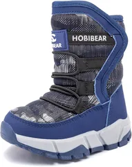 くもにせ(kumonice) スノーブーツ キッズ 男の子 スノーシューズ 女の子 長靴 ジュニア 子供 防水 防寒 雪遊び 雪用 冬 ウインターブーツ (ブルー,  20.5 cm 2.5E)