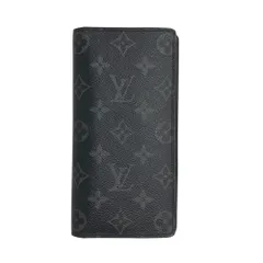 LOUIS VUITTON ルイ ヴィトン M61697/TH4189 二つ折り長財布 ポルトフォイユ ブラザ モノグラムエクリプス ブラック系  [240101501943]
