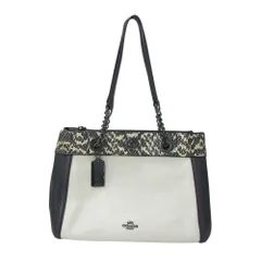 COACH コーチ C1781-11874 チェーン ショルダーバッグ パイソン  ホワイト系  [240101514202]