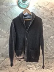 ポロ ラルフローレン ケーブル編み ショールカラー カーディガン S