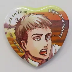 【中古】バッジ・ピンズ ジャン・キルシュタイン メモリアルハート型缶バッジ 「進撃の巨人 完結1周年記念 Flower Series」 第2弾 対象商品購入特典