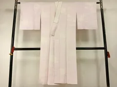 平和屋着物●長襦袢　袷　流水花地紋　正絹　逸品　AABD8689fy