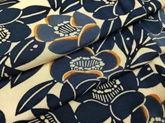 ❤️袷小紋正絹鬼シボ縮緬 やまと謹製新品保管 新品畳紙付き ❤️袷