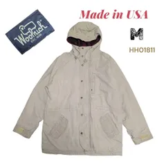 USA製ウールリッチマウンテンパーカーコットンキャンバス裏ウール　紺タグ　HH01811