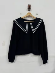 (L)ザラ セーラー 起毛 スウェット