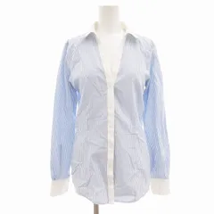 ブルックスブラザーズ BROOKS BROTHERS 美品 シャツ ブラウス ストライプ 長袖 160/76A 青 ブルー /AE