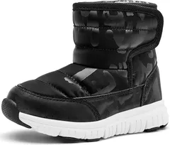 MAYCY スノーブーツ キッズ ウインターブーツ ベビー 女の子 男の子 スノーシューズ 子供 雪遊び アウトドア 冬用 靴 雪用 裏ボア 防水 防寒 滑り止め 軽量 (07ブラック,  12.5 cm 3E)