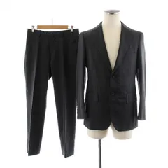 グリーンレーベルリラクシング ユナイテッドアローズ green label relaxing シングルスーツ スラックスパンツ テーラードジャケット ストライプ 44 グレー 3121-161-1991 /NQ